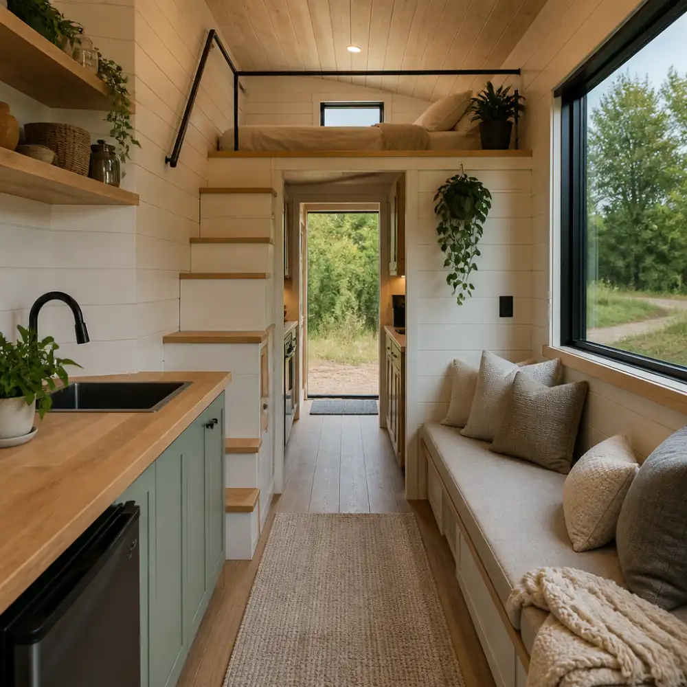 tiny house interiér