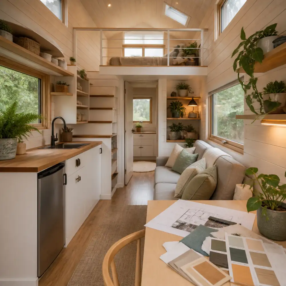 tiny house interiér