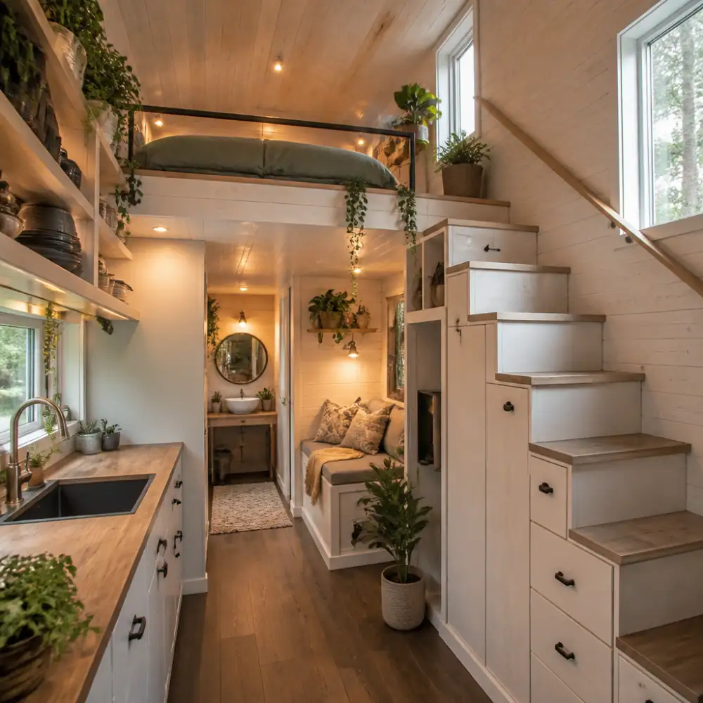 tiny house interiér
