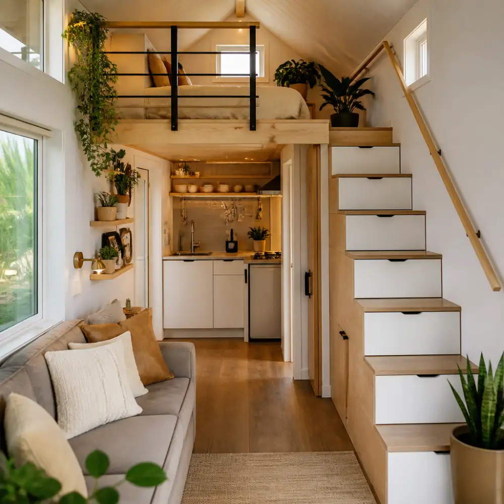 tiny house interiér