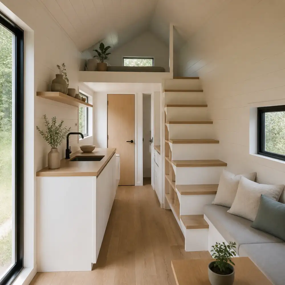 tiny house interiér